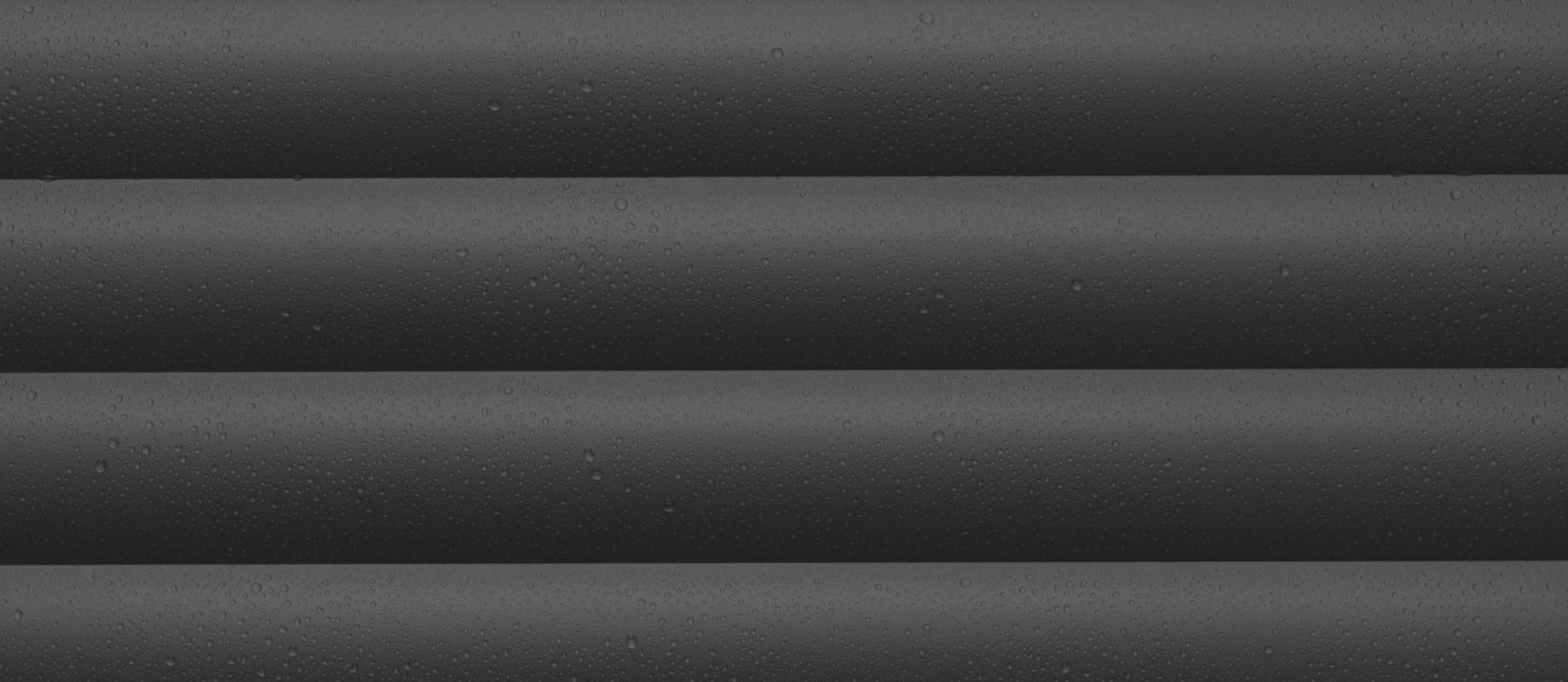 Closed door profile, close-up with water drops