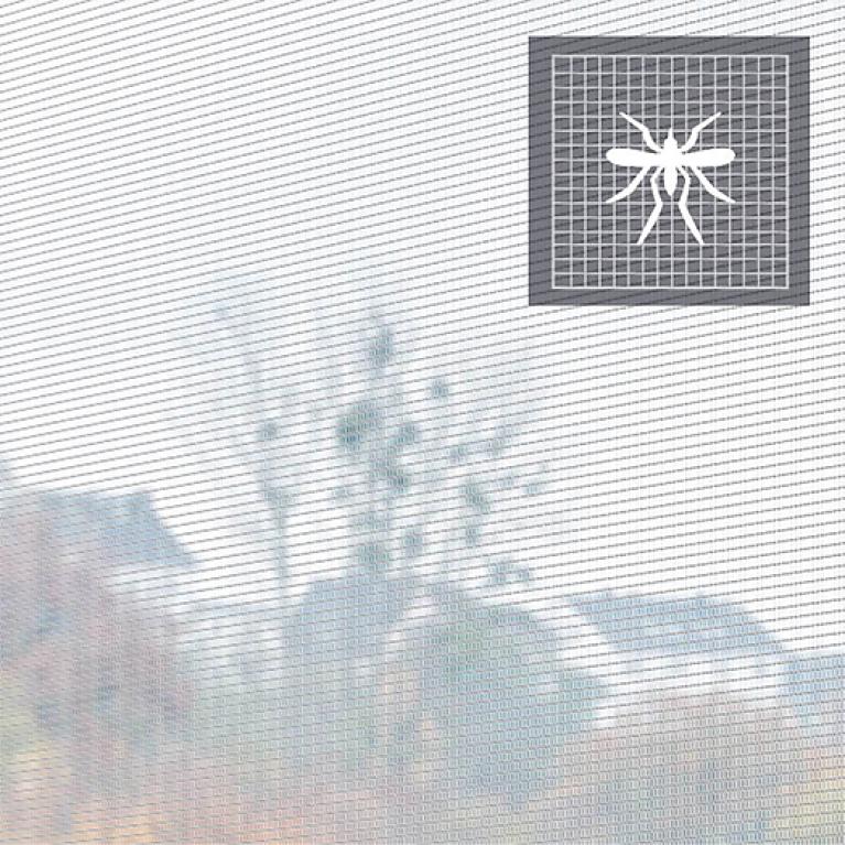 ROMA Insect Screen Sample detailed view ROMA insect screen with mosquito icon