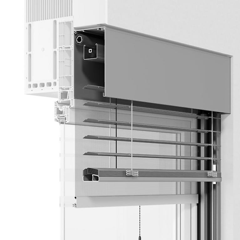 Profile ROMA modular external venetian blinds MODULO